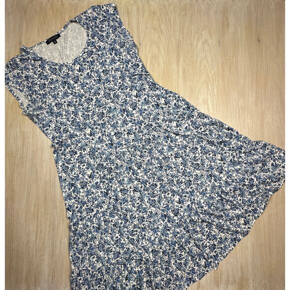 Tommy Hilfiger Floral Print Midi Casual Summer Preppy Coastal T-Shirt Dress XL - Picture 7 of 16